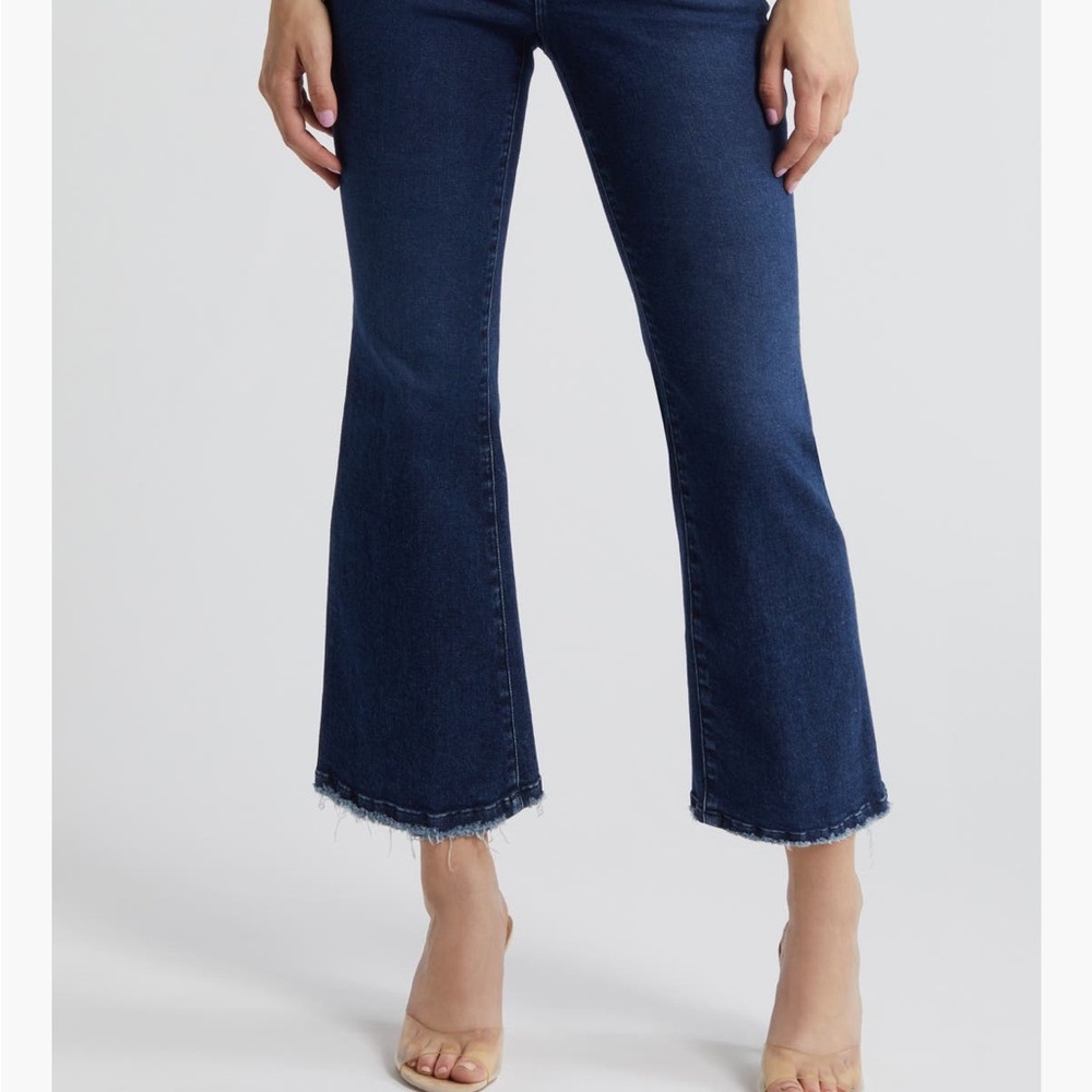 Good American Dark Blue Flare Jeans